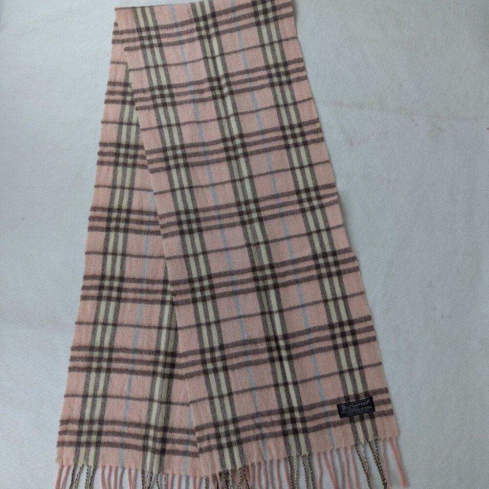 Burberry Check Scarf Pink Unisex | Cashmere Wool | Luxury Look | Fast Dispatch